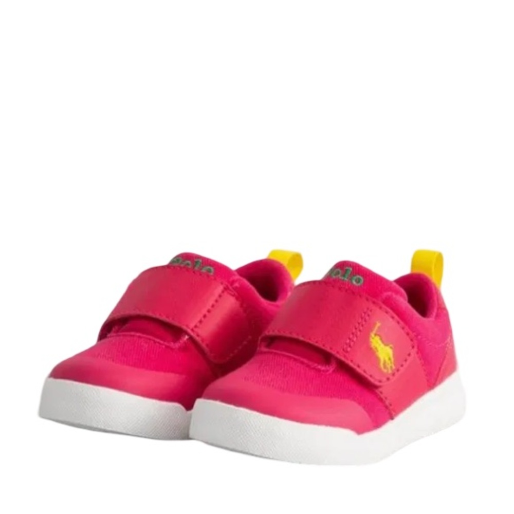 Polo by Ralph Lauren Kids Fuchsia Velcro Sneakers